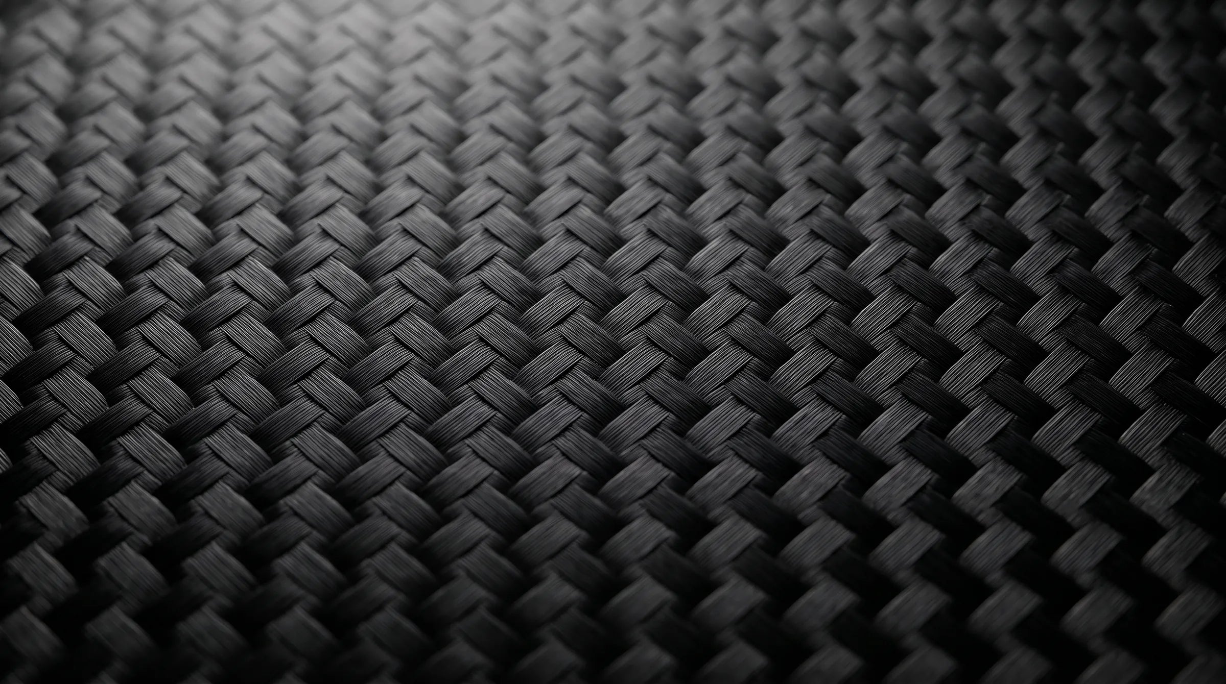 Close-up van de krasbestendige carbon-look afwerking